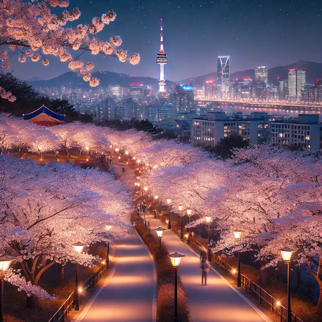 서울 야경과 함께하는 밤 벚꽃 명소 7곳