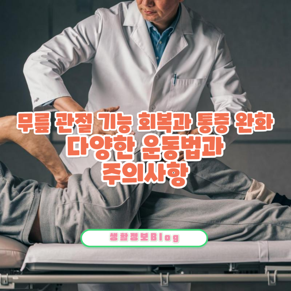 무릎 수술 후 재활에 효과적인 셀프 운동법!