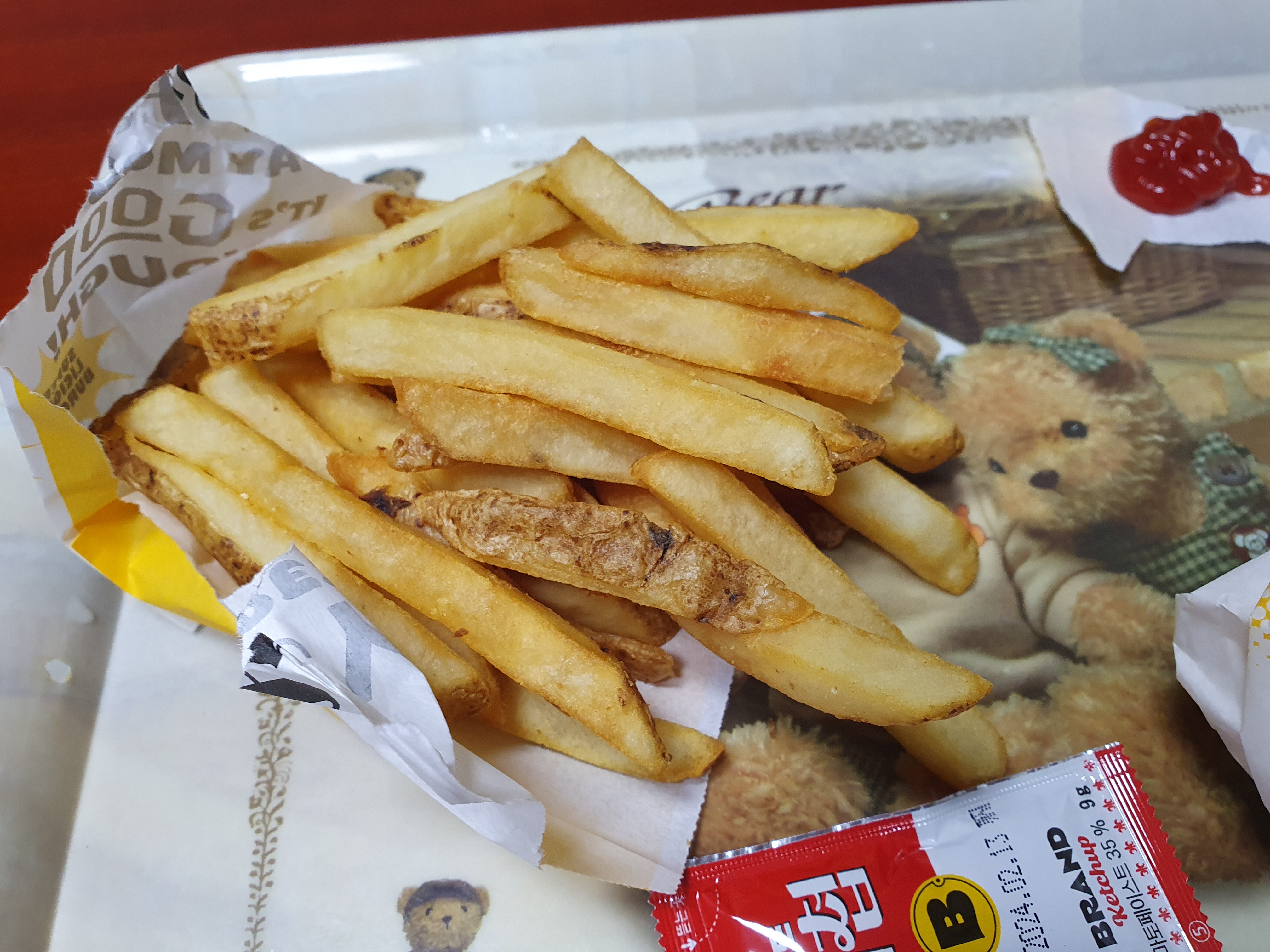 이왕 감자 튀김 사는거 라이사이즈로 구매함