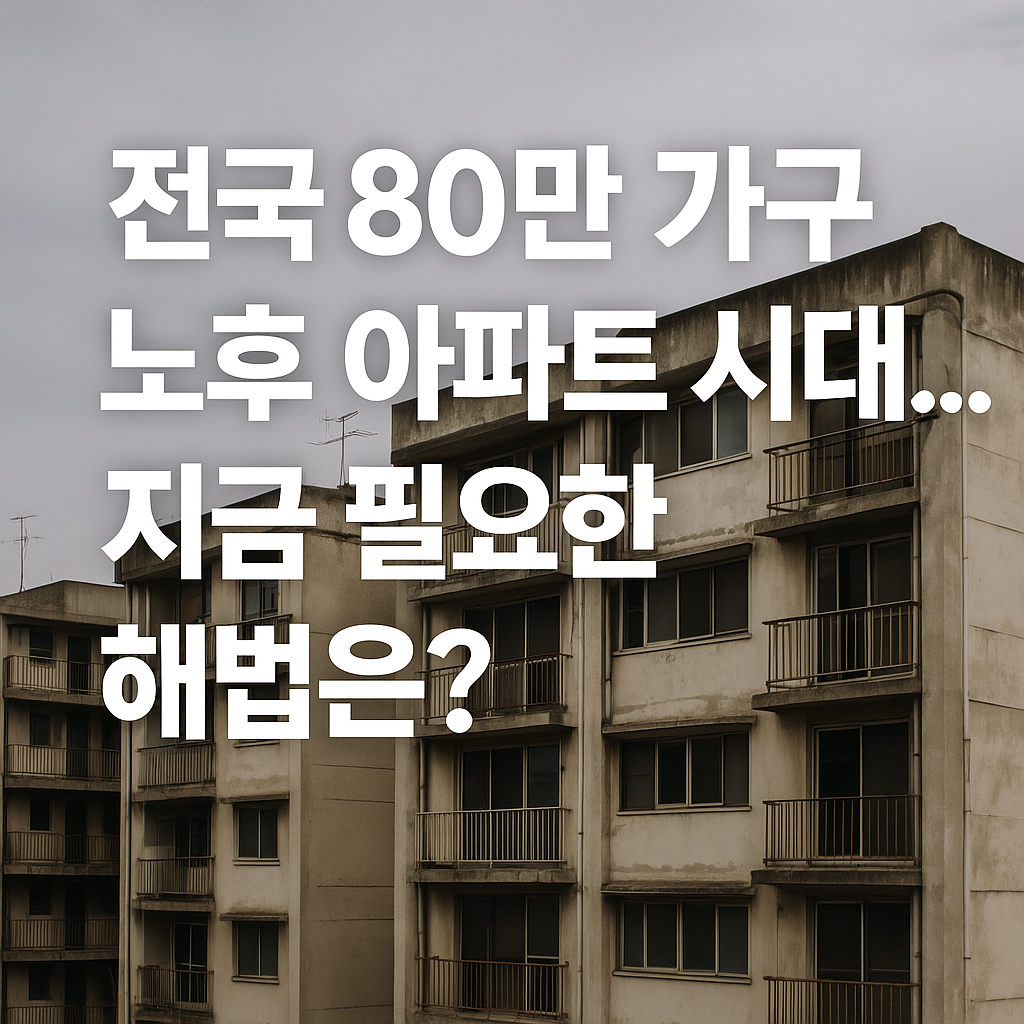 한국아파트의 고령화 해법은?