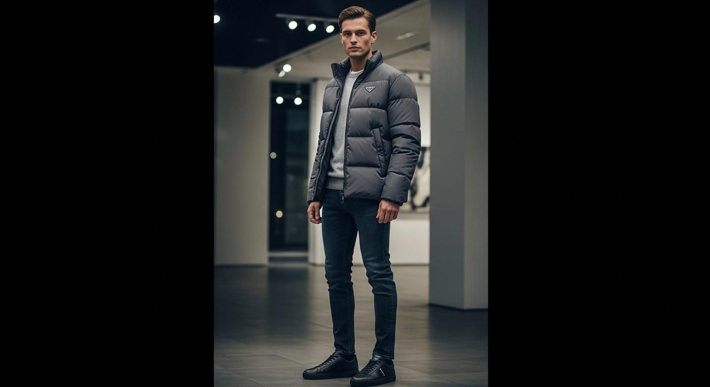 프라다 패딩 남자