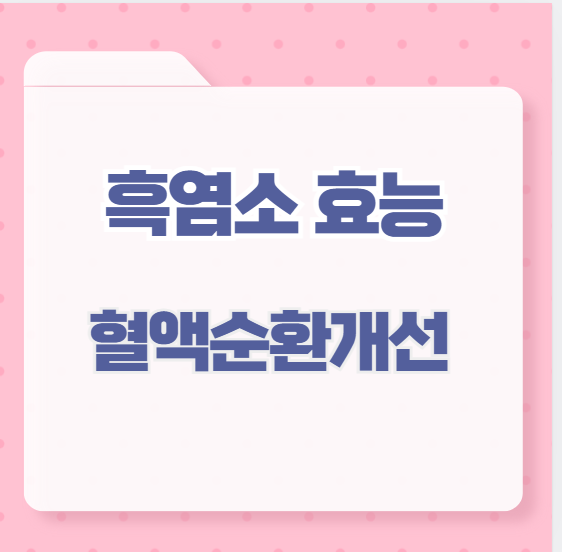 흑염소 효능 혈액순환개선