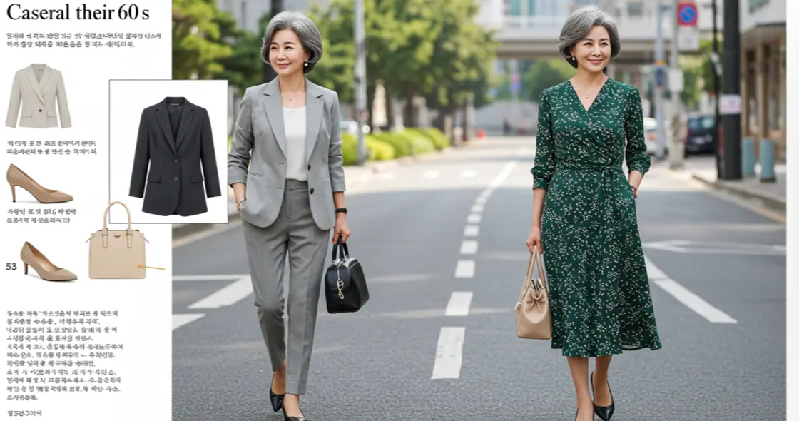 60대 여성 편안한 의류 코디법