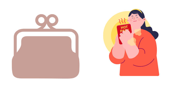 동전지갑(일본여행 시) 핫팩