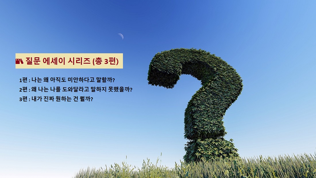 왜 나는 나를 도와달라고 말하지 못했을까? 질문 에세이 시리즈 2편