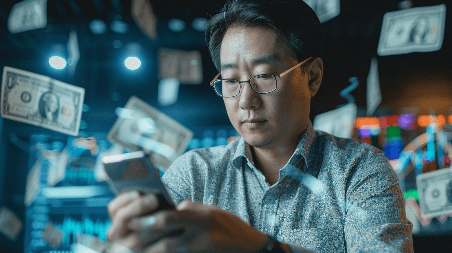 스마트폰을-보고-있는-남자