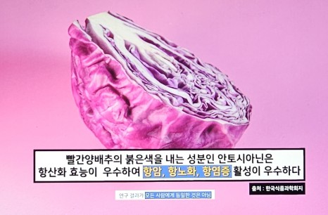 체했을때 증상 체했을때 지압법, 먹으면 좋은 음식 빨간양배추 요리