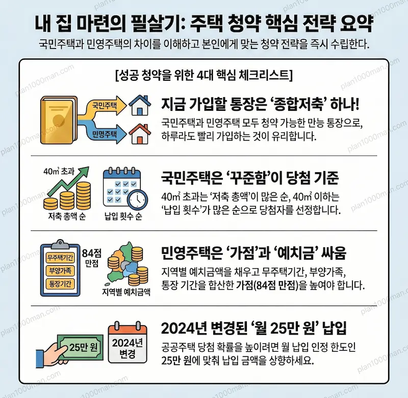 주택 청약 전략 인포 그래픽