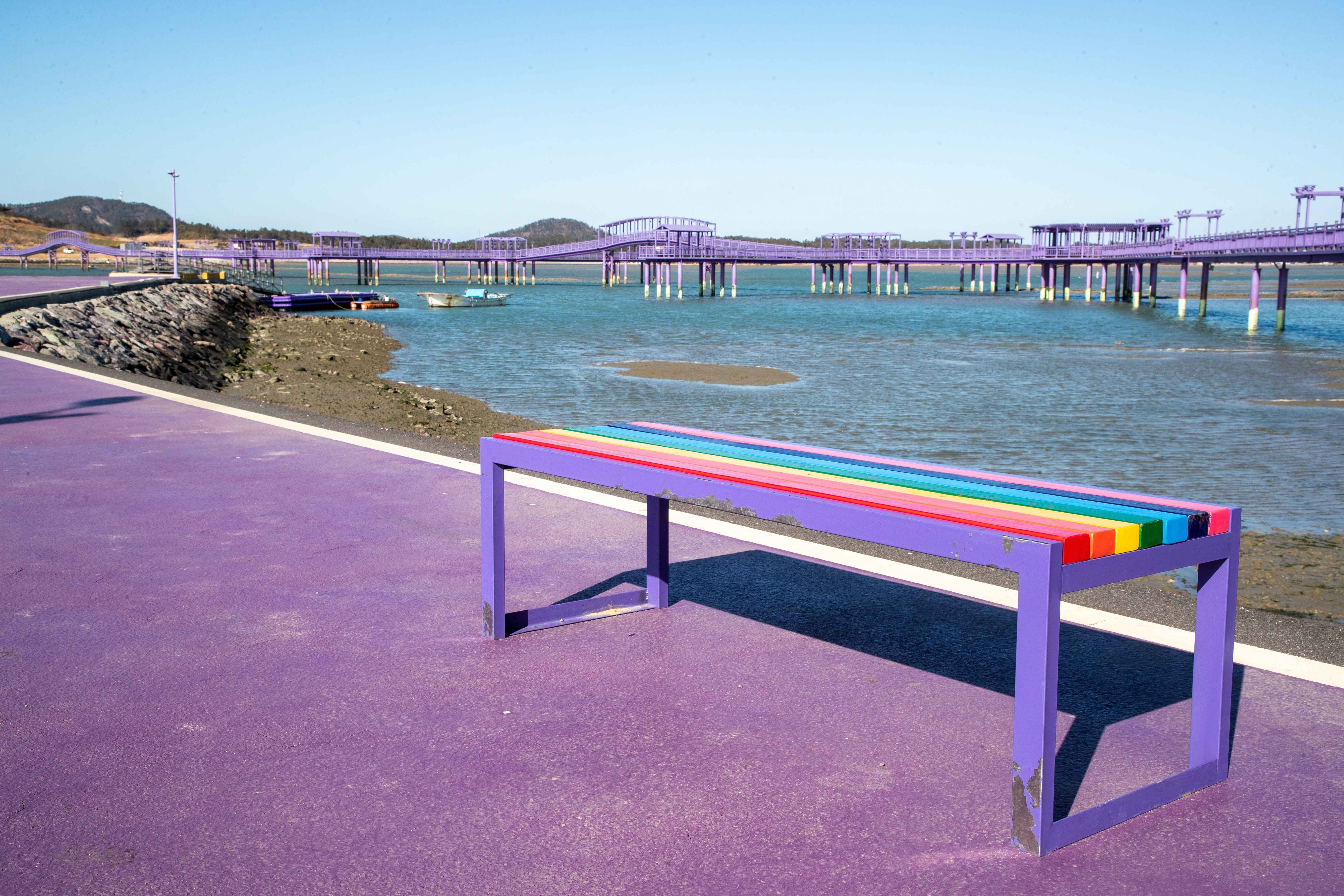 신안 퍼플섬과 퍼플교 사진