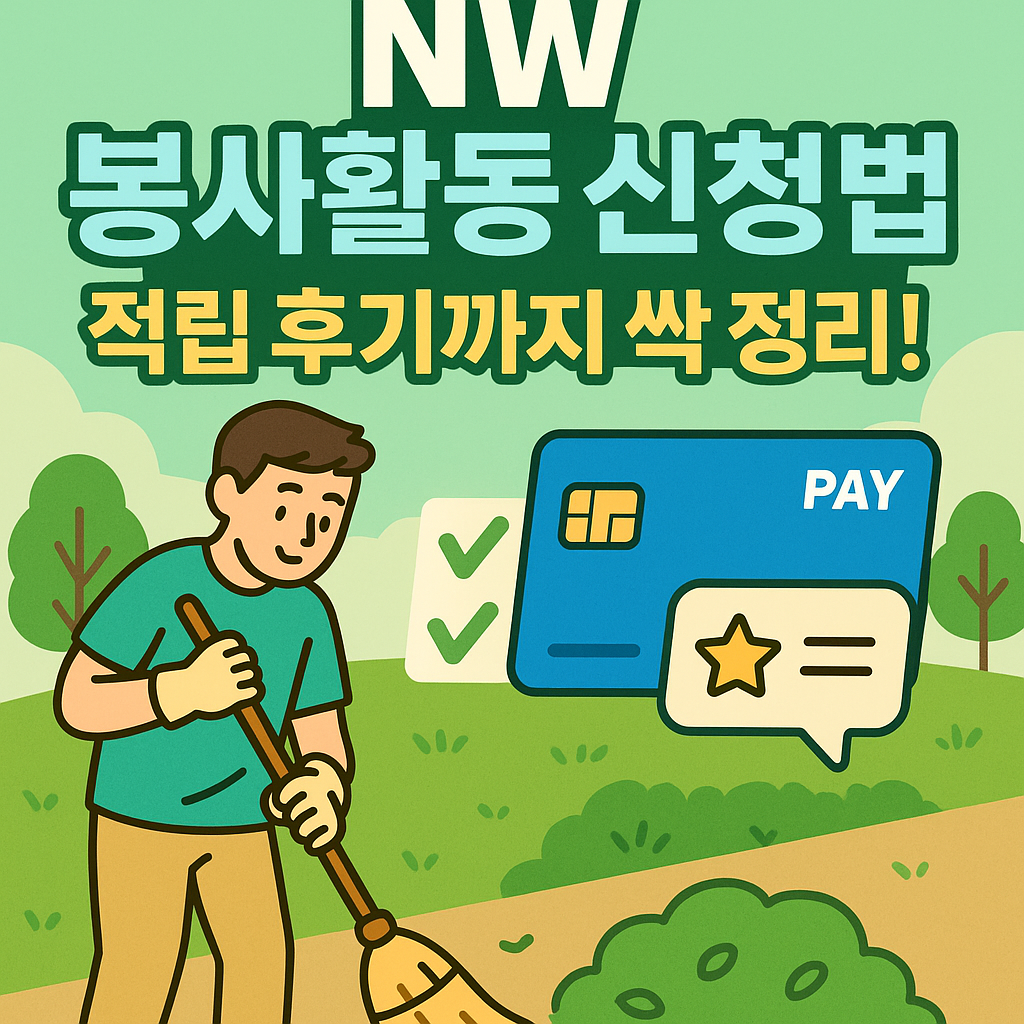 NW 봉사활동 신청법 총정리