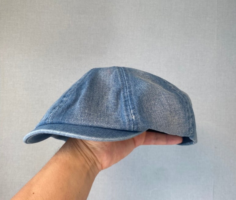 유니버셜 케미스트리 베레모 스톤 워싱 데님 헌팅캡 Washing Denim Banding Huntingcap