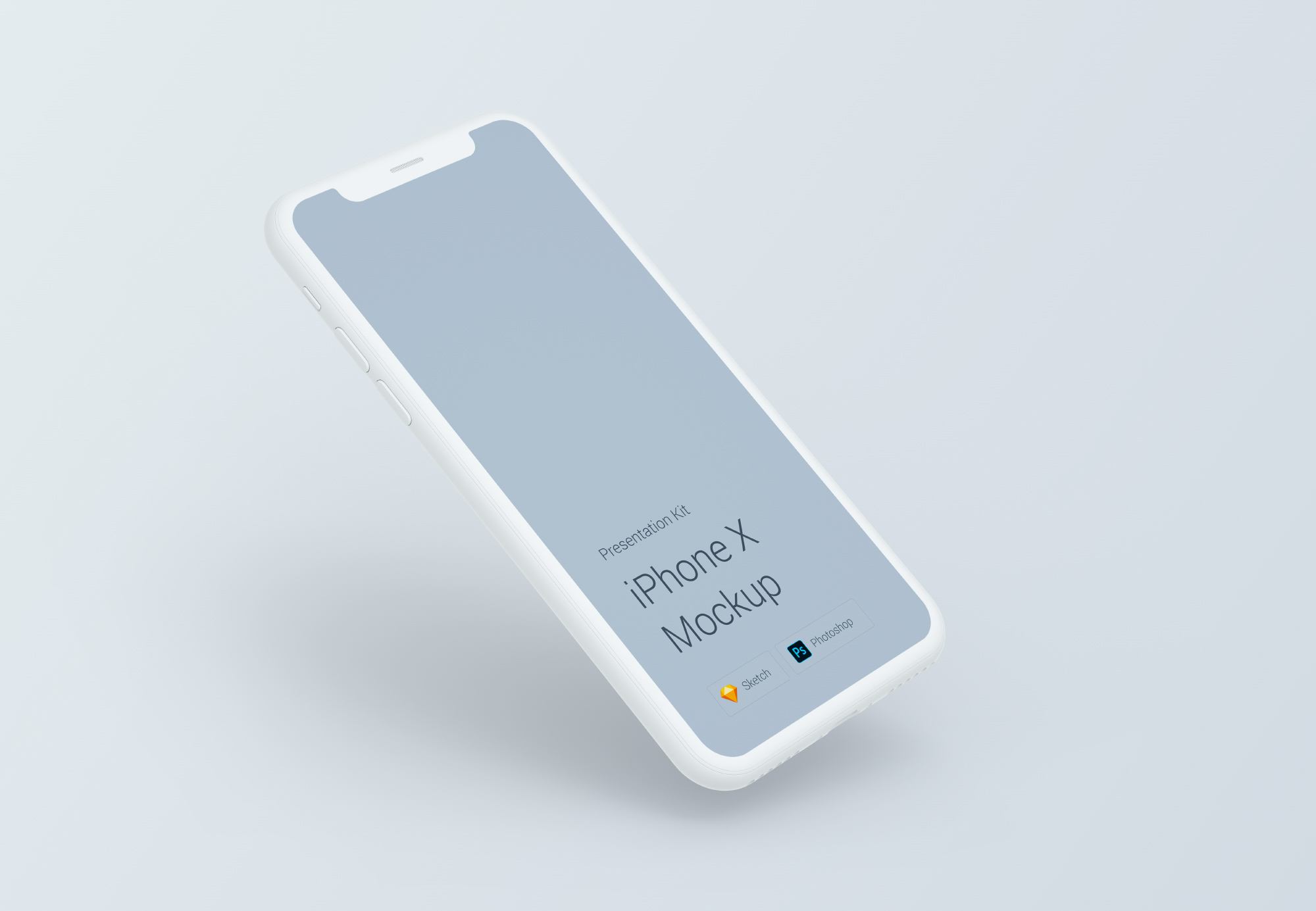 아이폰 X 목업 번들 살짝 떠있는 형태(4)
