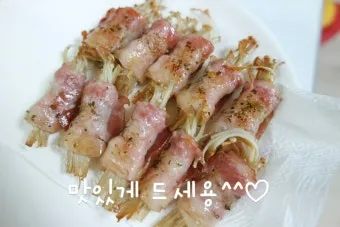 아이 버섯 먹이기 맛있게 레시피 팽이버섯 베이컨말이_11