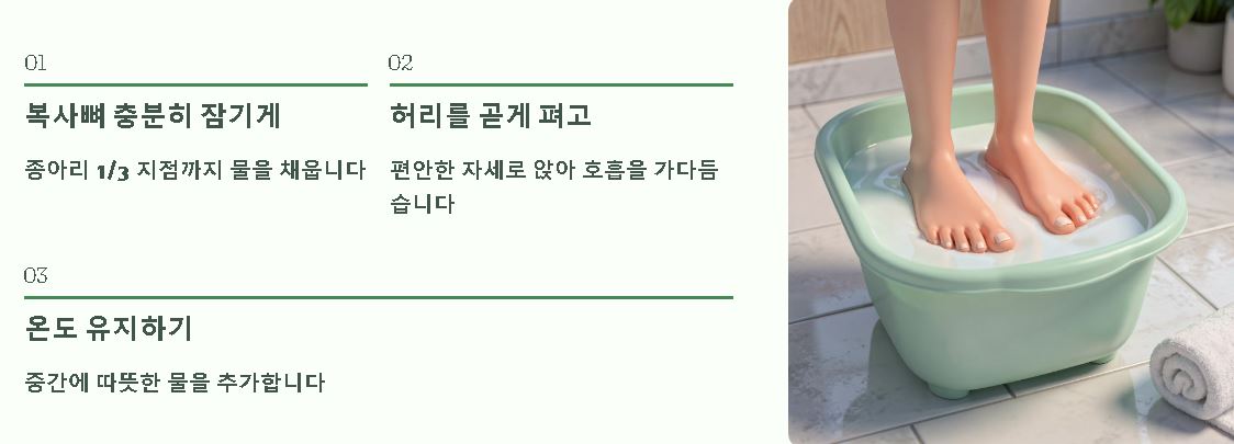족욕 적정시간 효과