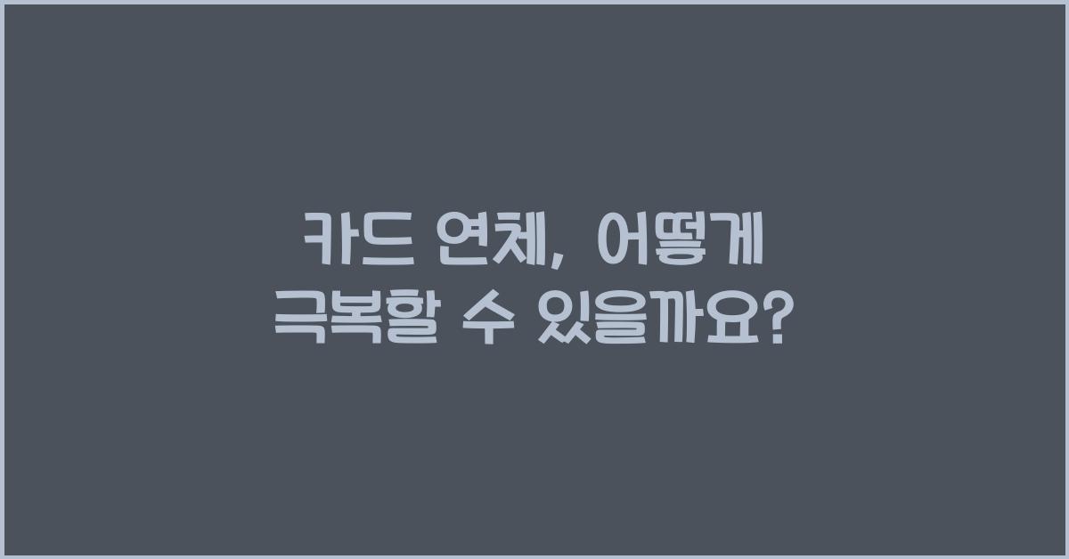 카드 연체