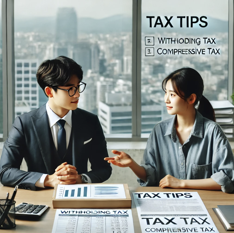 세무 전문가와의 상담 장면