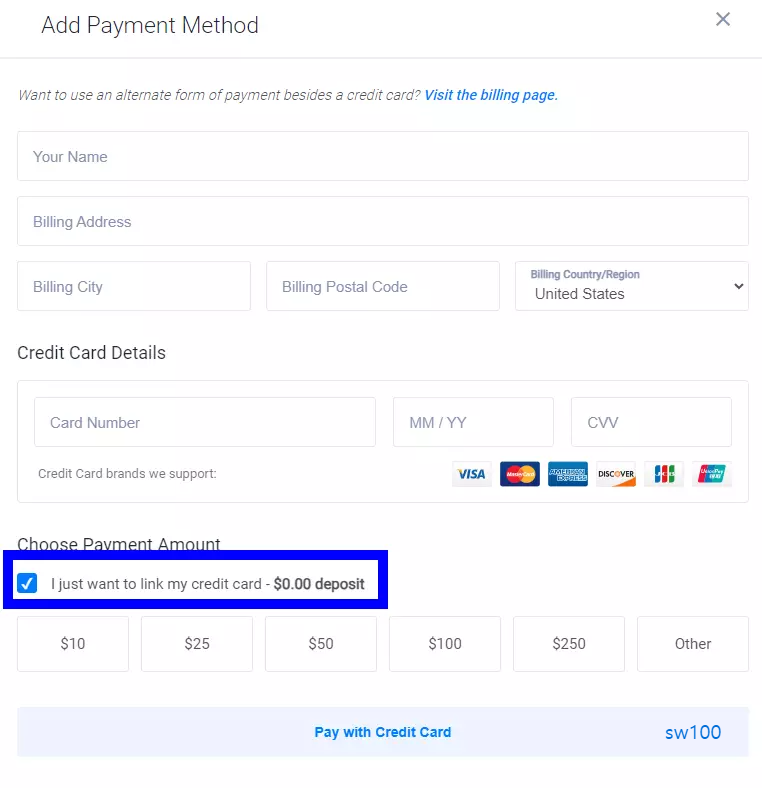 카드 정보 입력