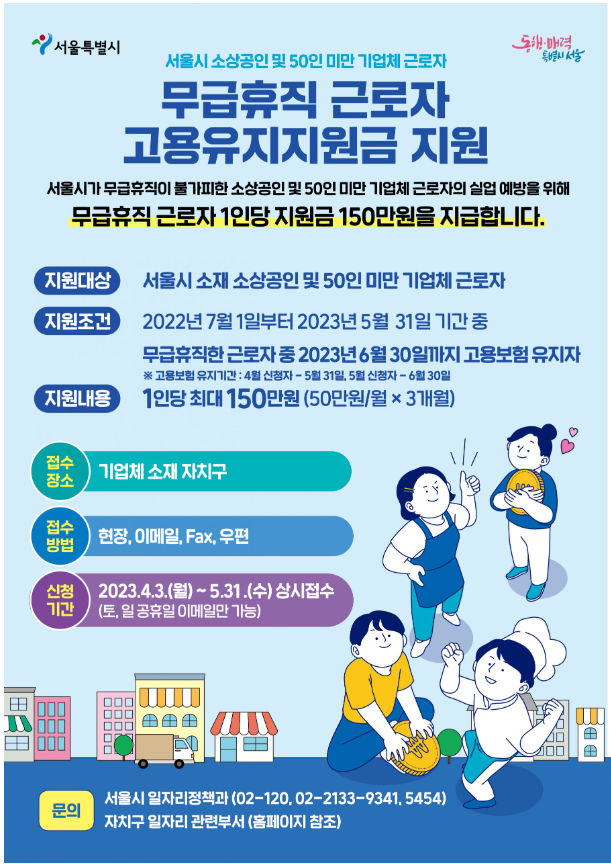 고용유지 지원금 신청