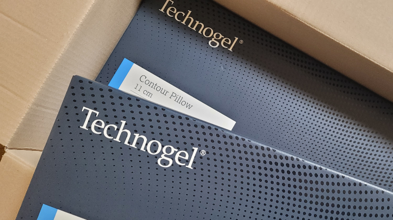 테크노젤 베게(5) - 테크노젤 베게 2개를 세트로 구입해서 할인을 받았습니다.