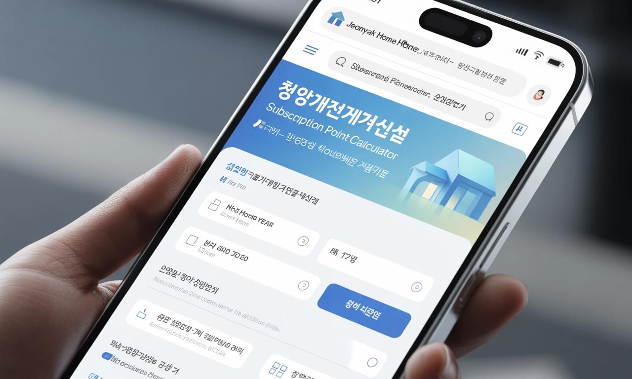 청약가점계산기