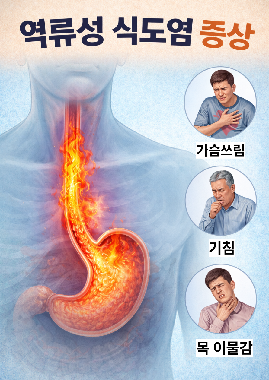 역류성 식도염에 좋은음식 vs 피해야할 음식