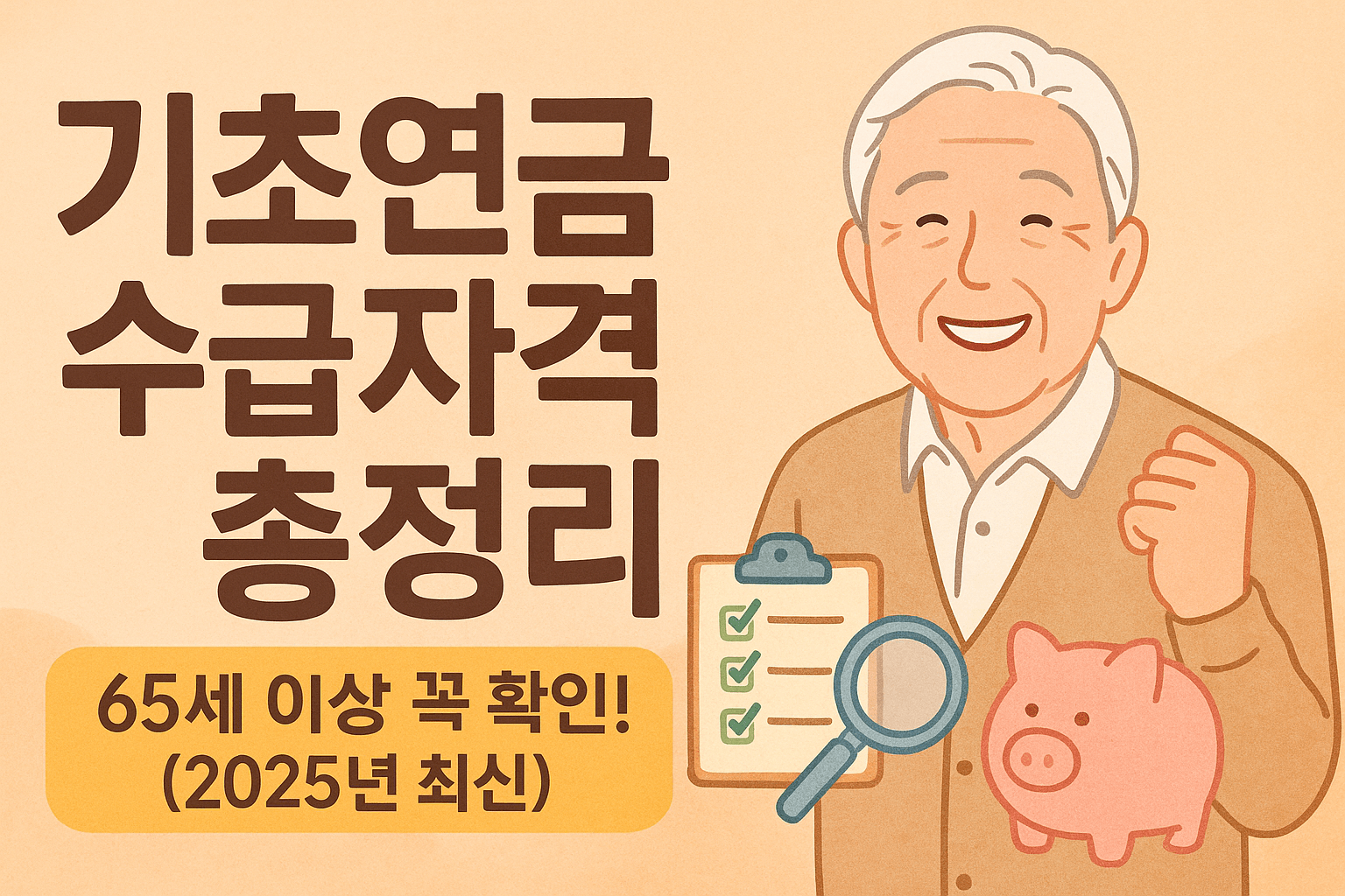기초연금 수급자격 조건