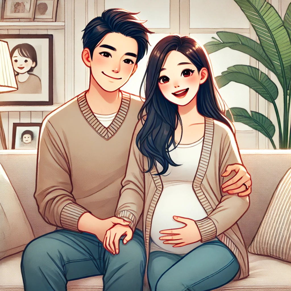 임신한 신혼부부