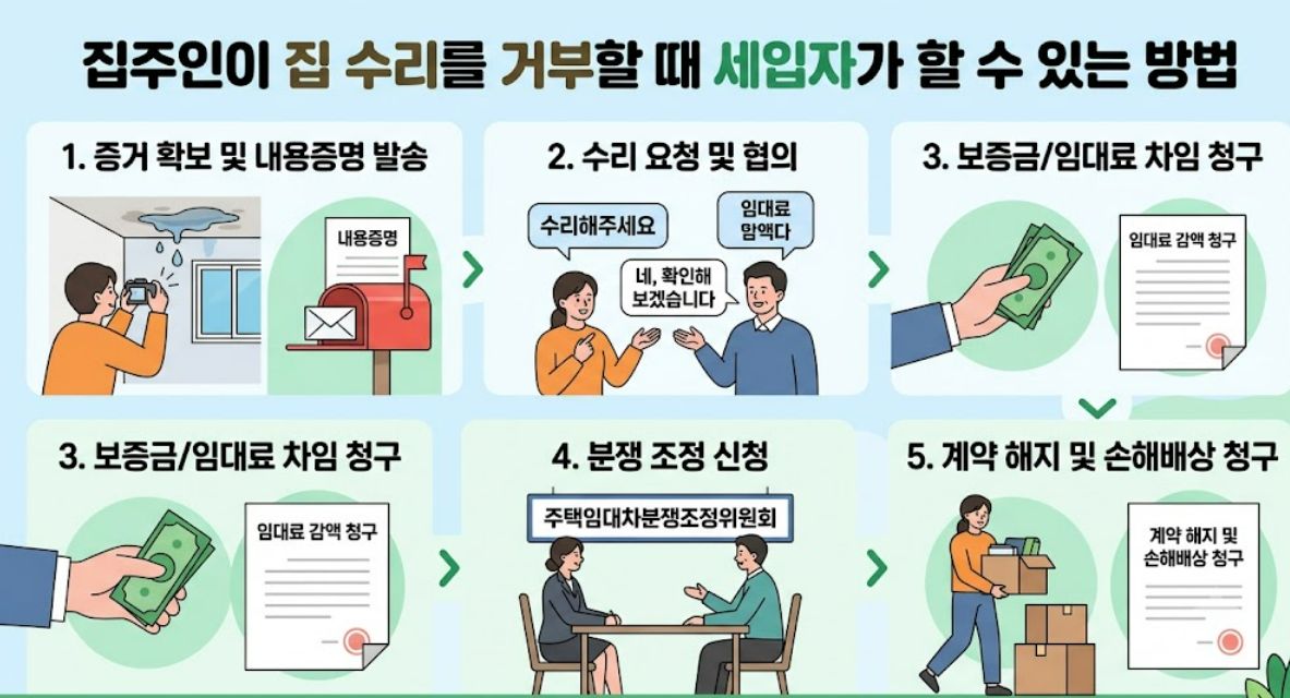 수리 거부시 방법