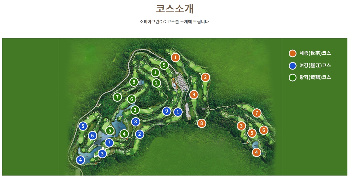 소피아그린CC 코스