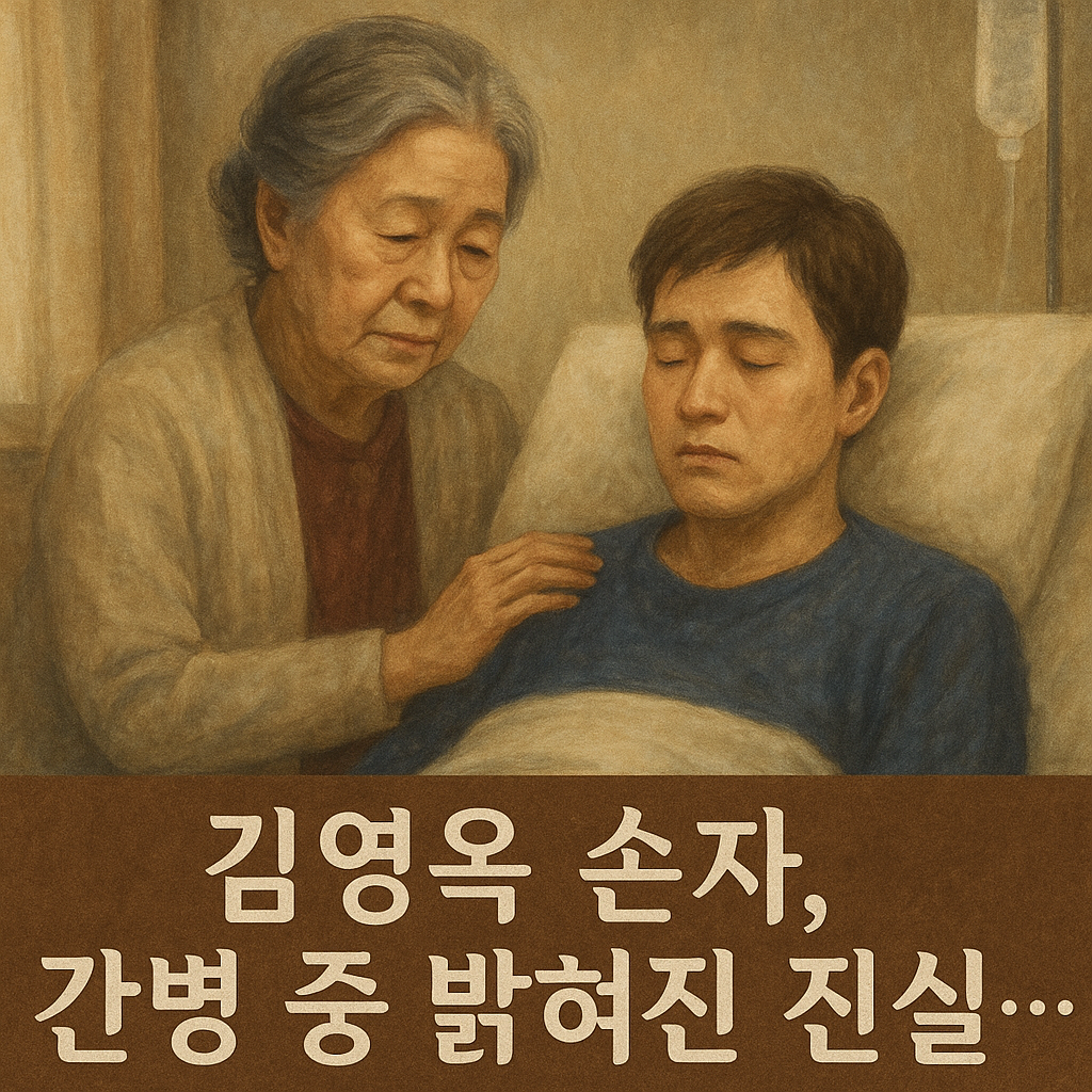 김영옥, 하반신 마비 손자 8년째 간병…이 나이에도 멈출 수 없는 이유