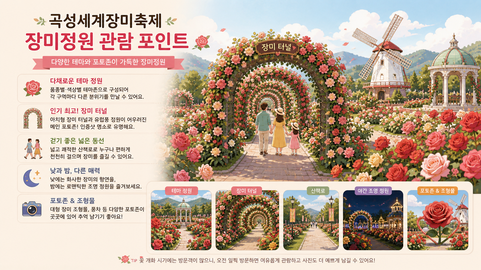 곡성 장미축제 기간