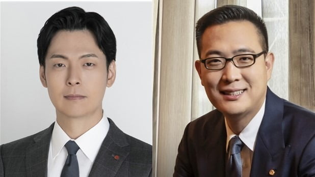 신유열 롯데지주 부사장, 김동선 한화갤러리아 부사장.