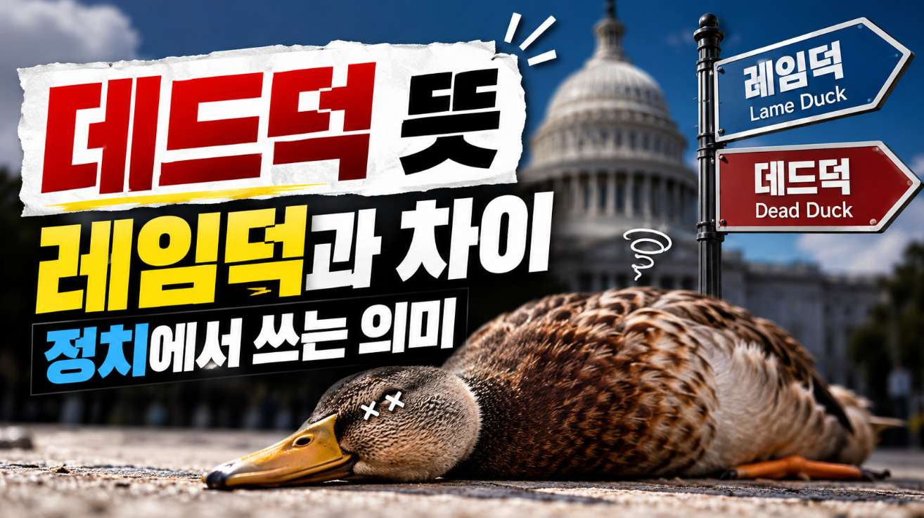 데드덕 뜻｜레임덕과 차이&middot;정치 용어
