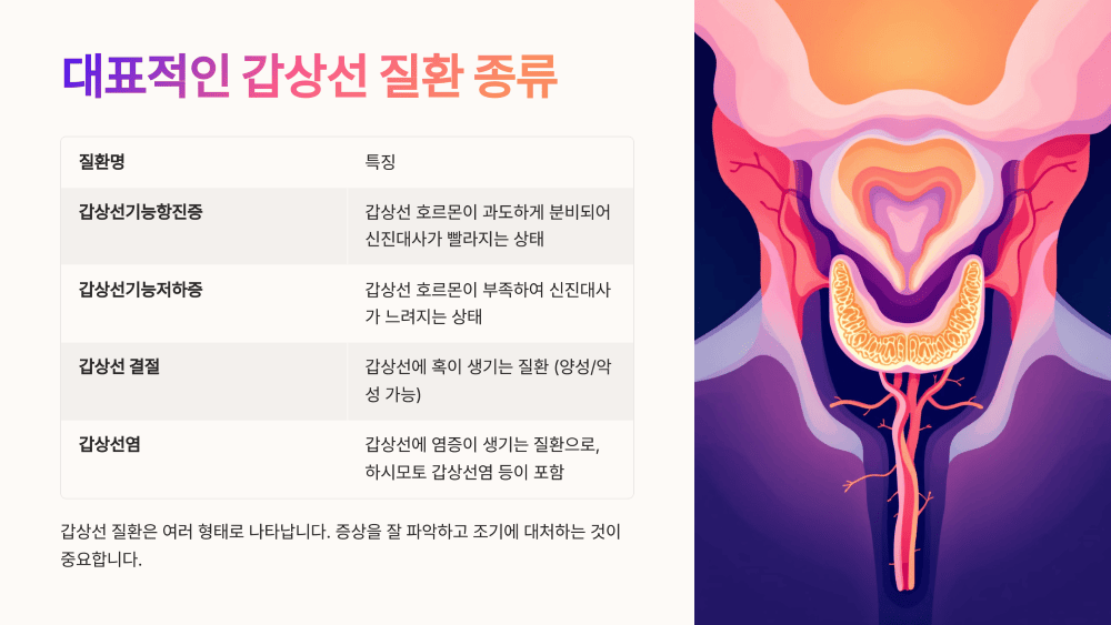 대표적인 갑상선 질환 종류