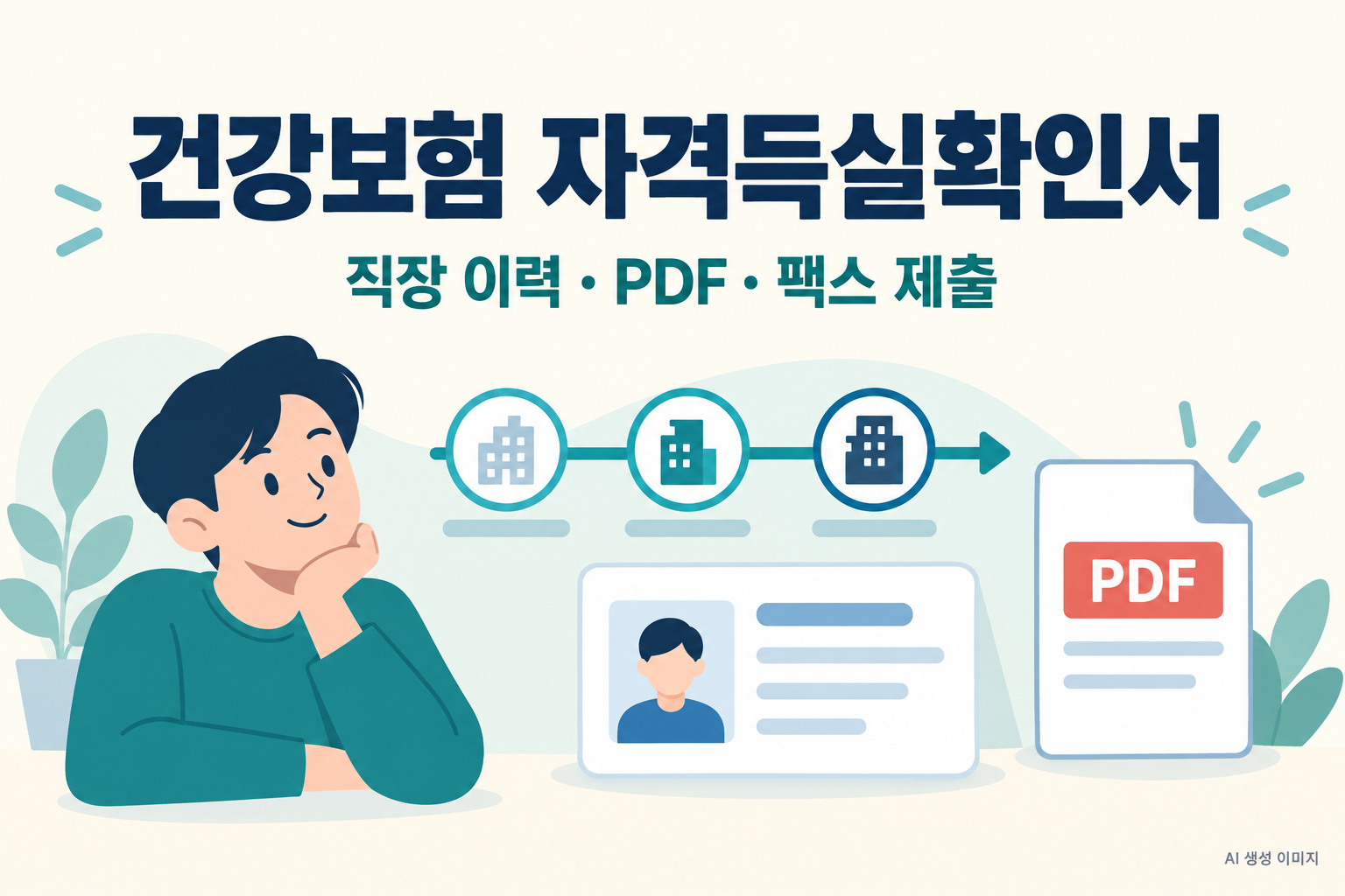 건강보험 자격득실확인서 발급과 제출 방법 관련 글