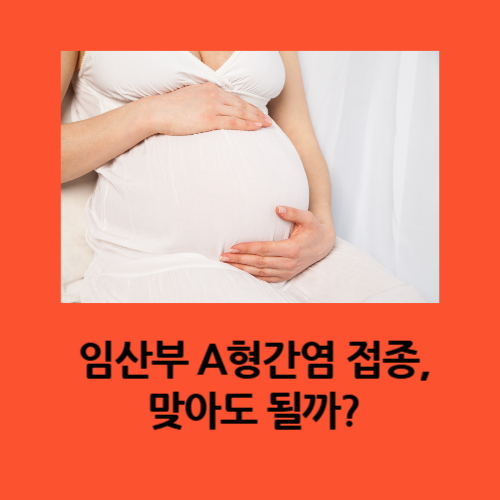 임산부 A형간염 접종, 맞아도 될까