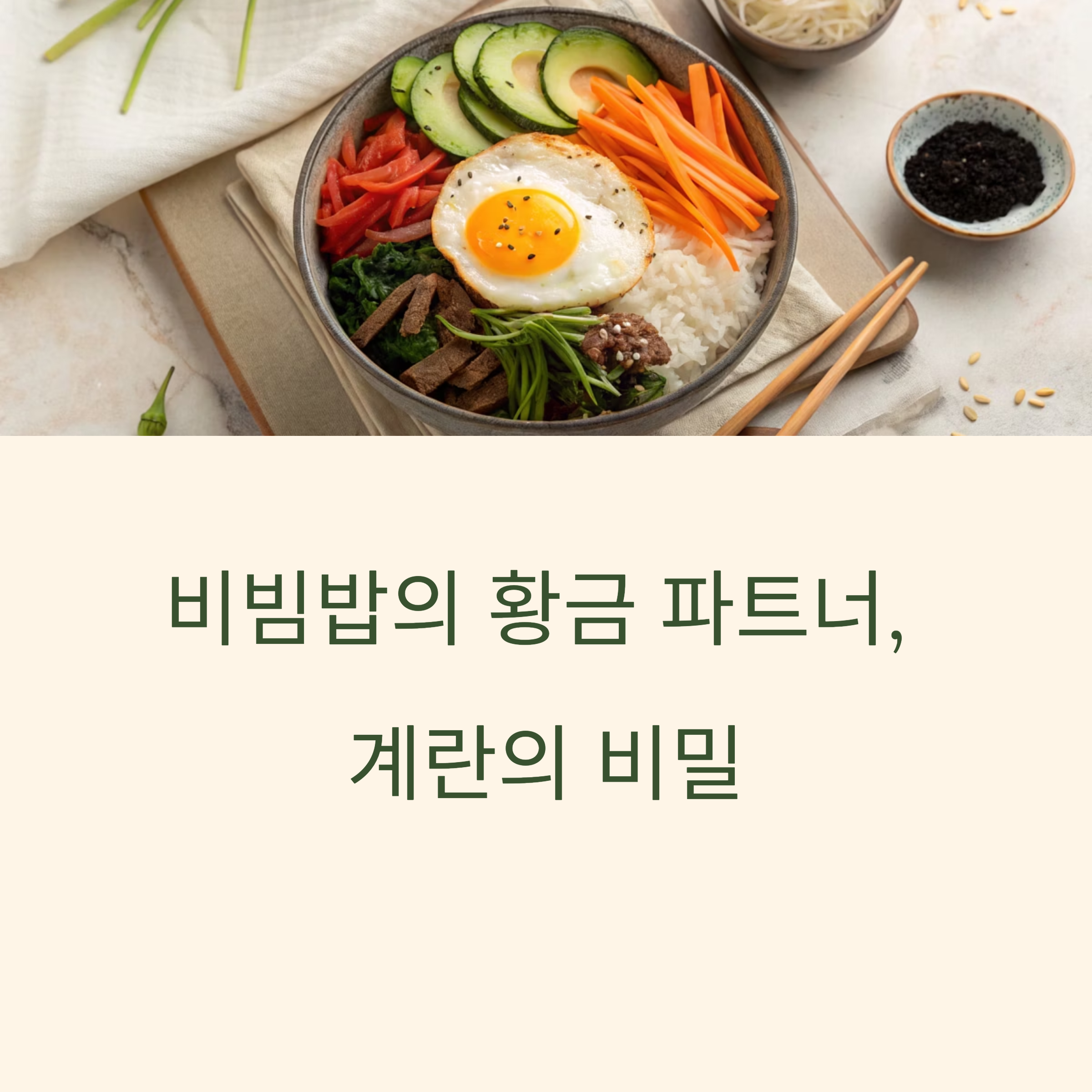 계란 프라이 vs 날달걀, 비빔밥 계란 최강자 가리기