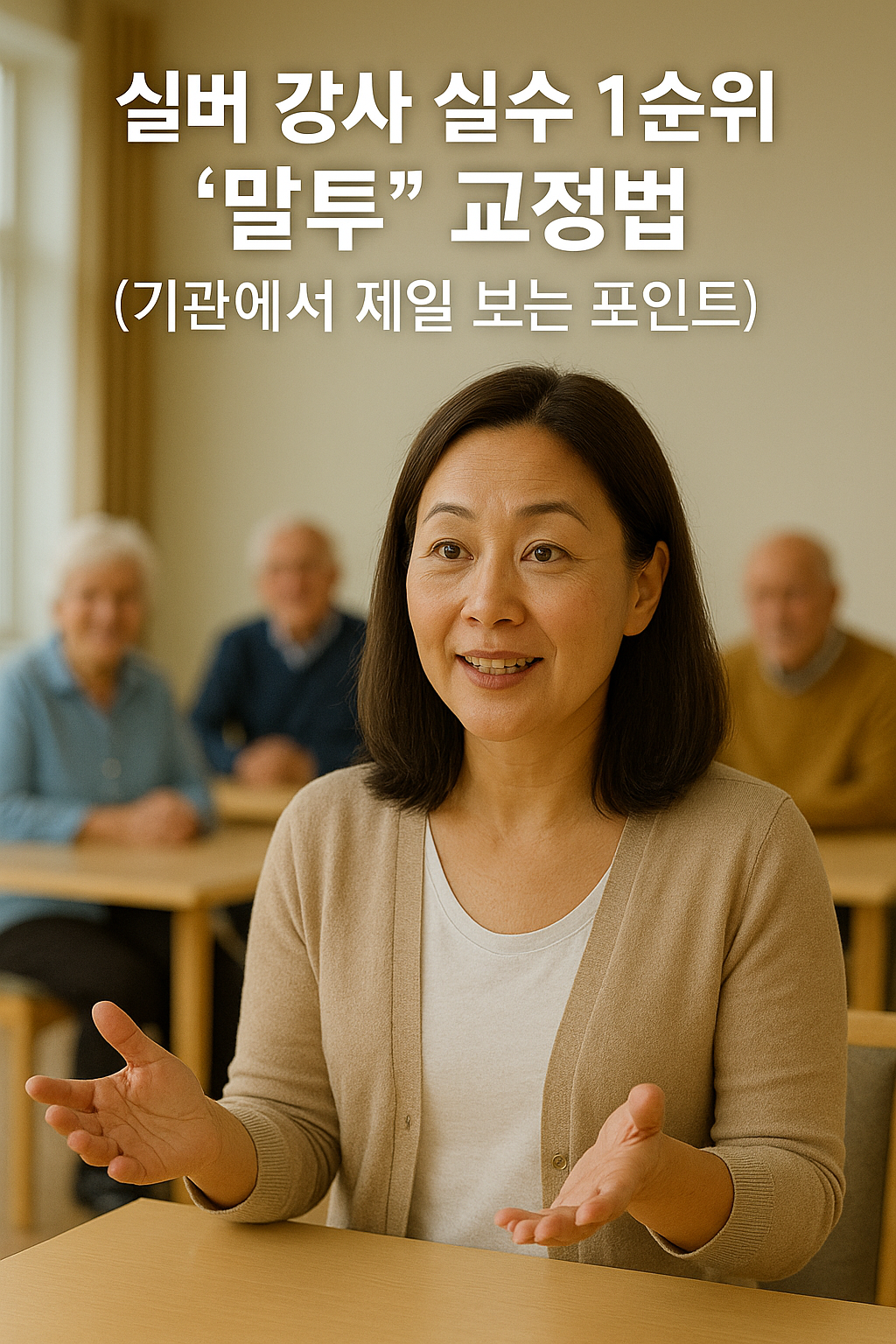 실버 강사 실수 1순위 &lsquo;말투&rsquo; 교정법 