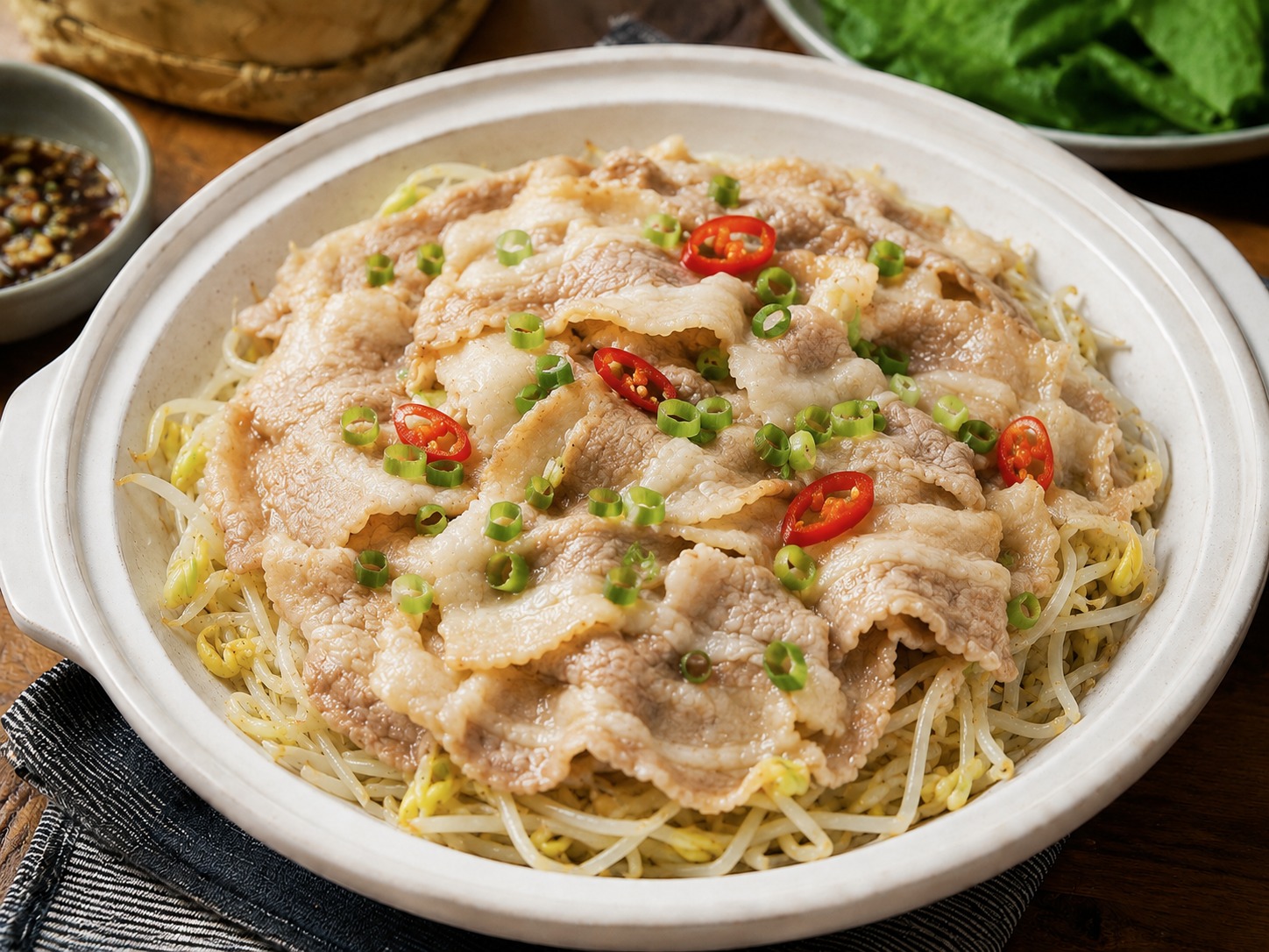 대패삼겹숙주찜
