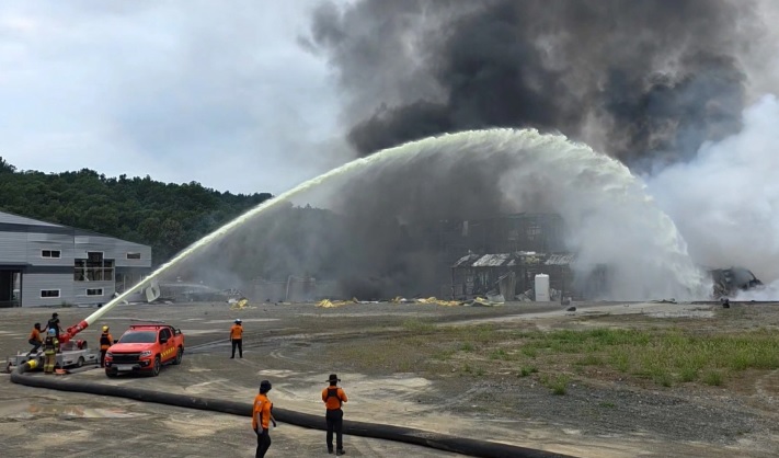 경북 화학공장 폭발사고