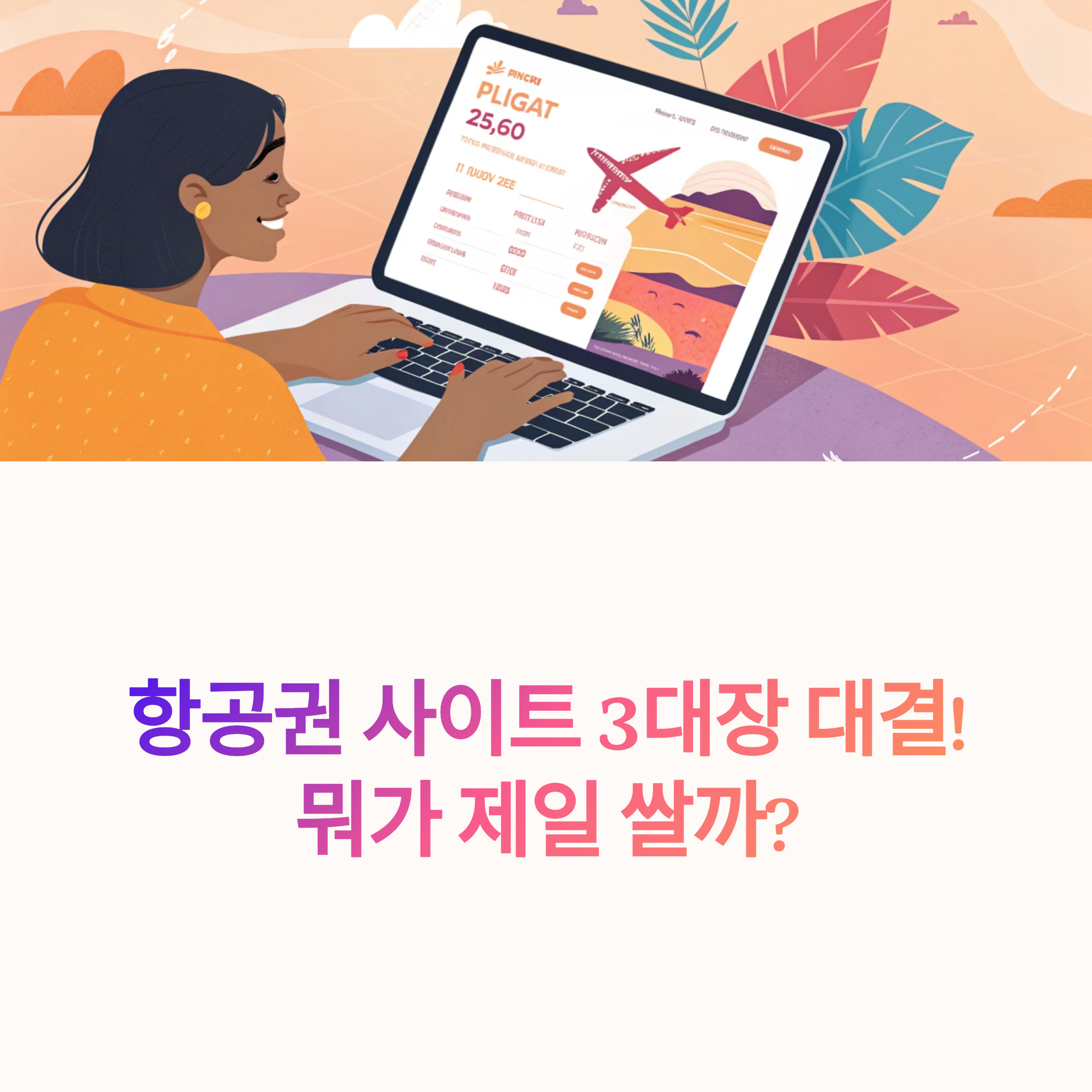 해외 항공권 예매 사이트 3대장 비교