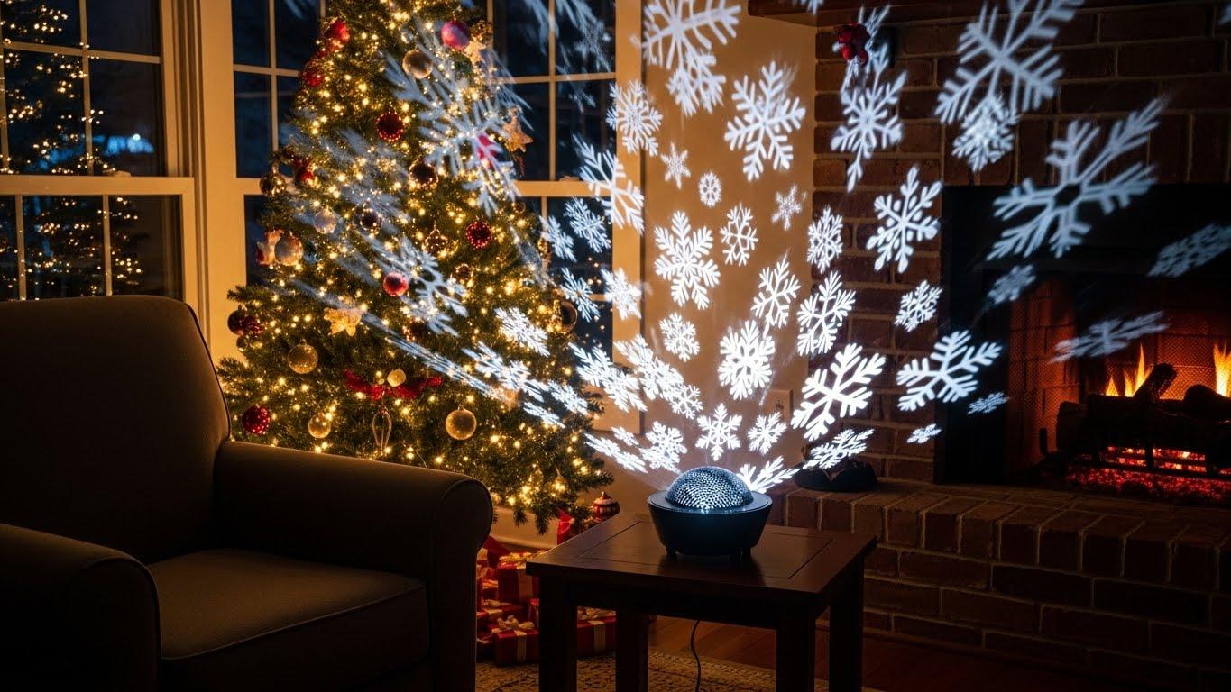 크리스마스눈송이프로젝터