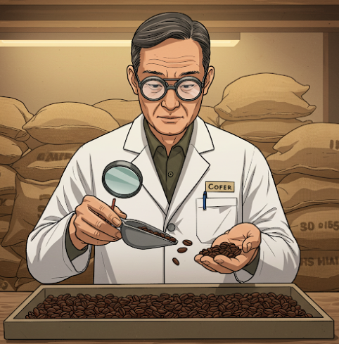 커피 등급을 판별하는 그림