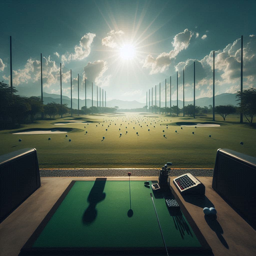 실외골프연습장 배경