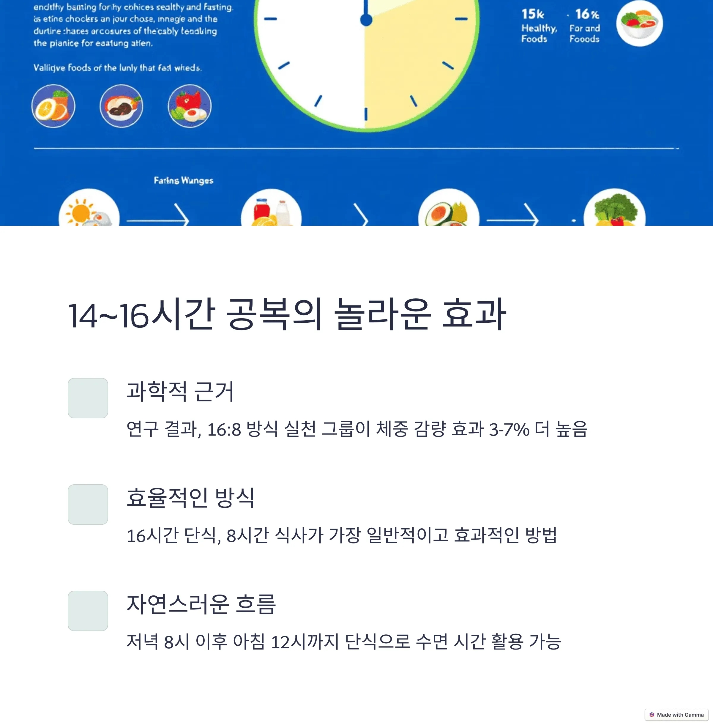 간헐적 단식, 몇 시간 공복이 효과적일까?