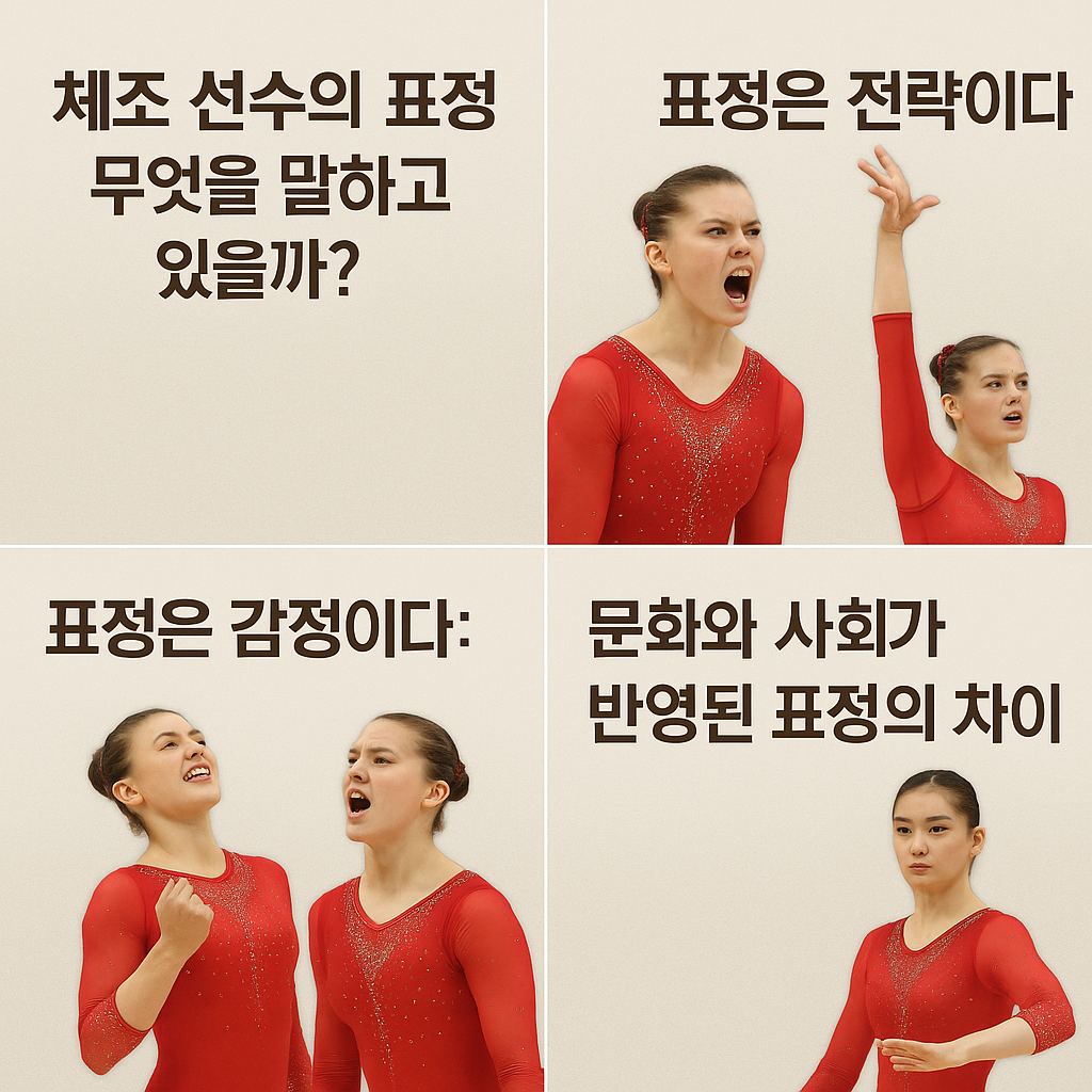 체조 선수의 표정은 무엇을 말하고 있을까?