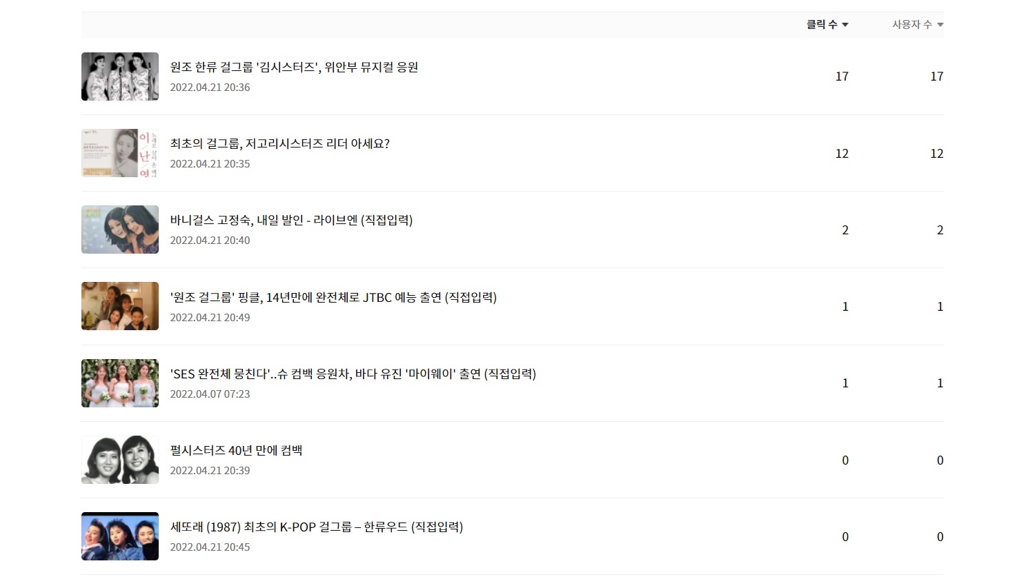 카카오뷰 보드