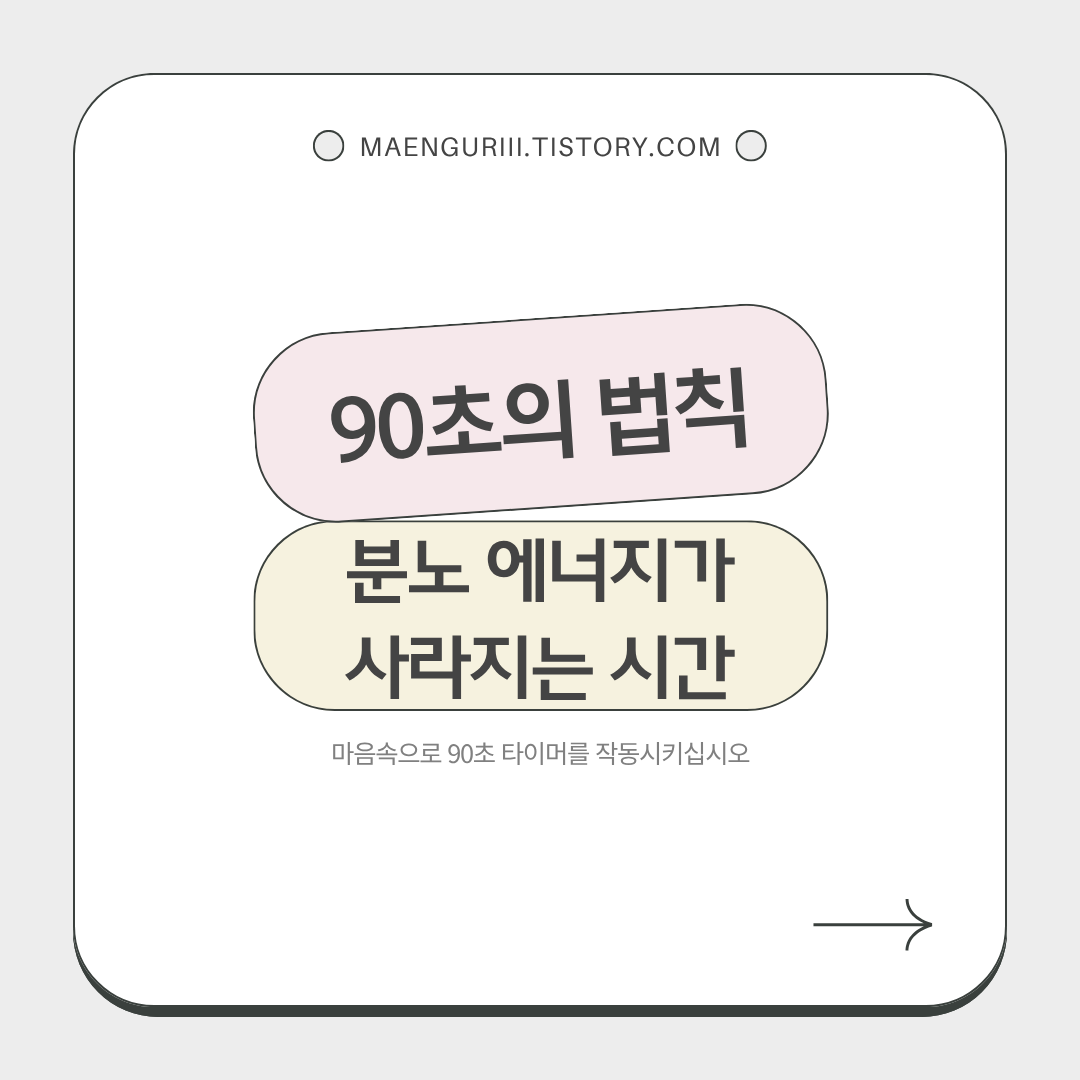분노에너지가 사라지는 시간 90초, 90초의 법칙