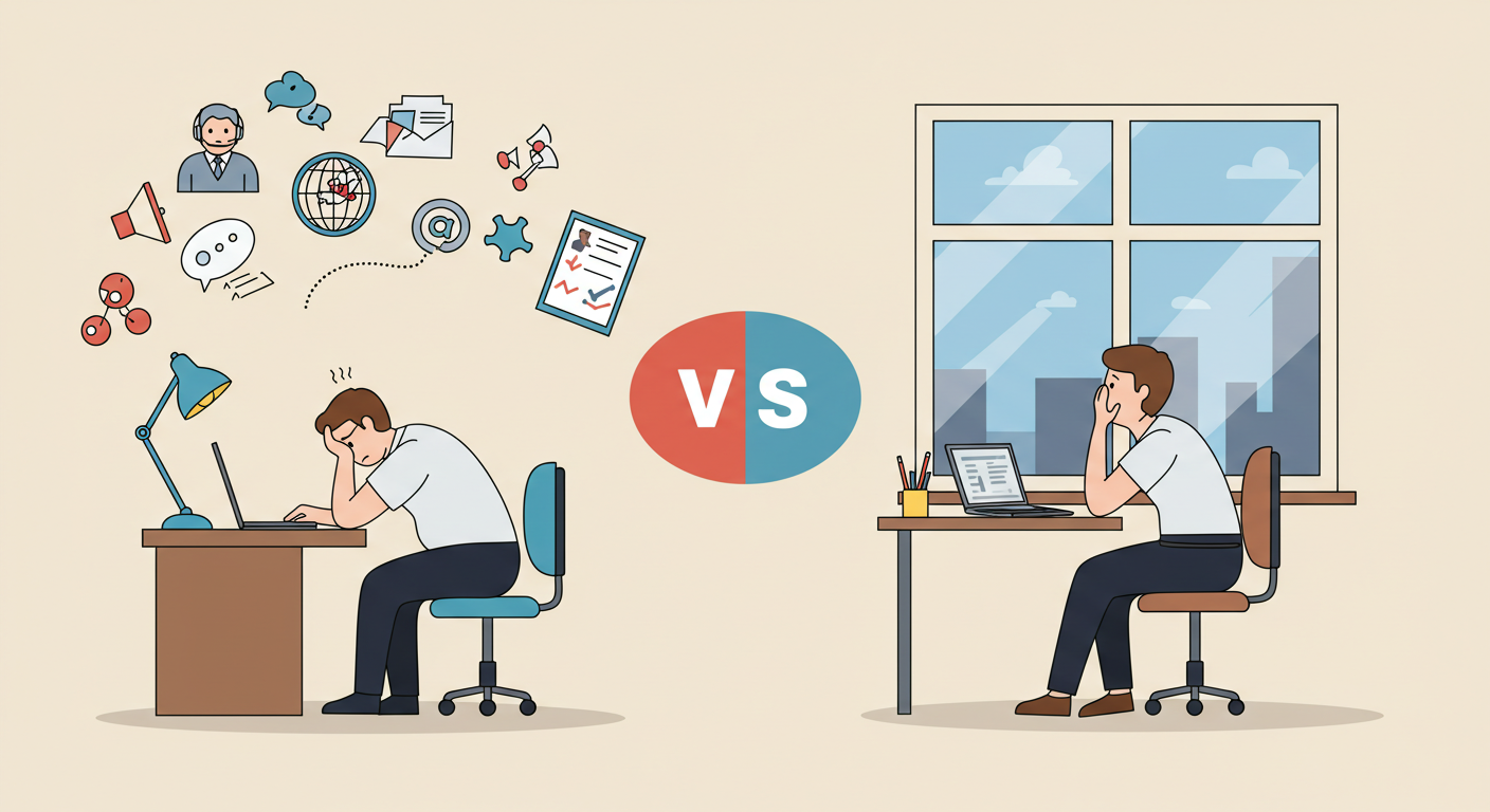 퇴사 vs 버티기 장단점 분석 (커리어, 정신건강, 미래전략)