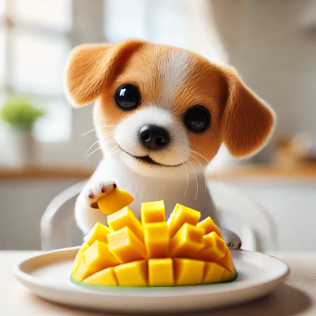 건강한 간식으로 사랑받는 강아지 망고 먹이기 가이드